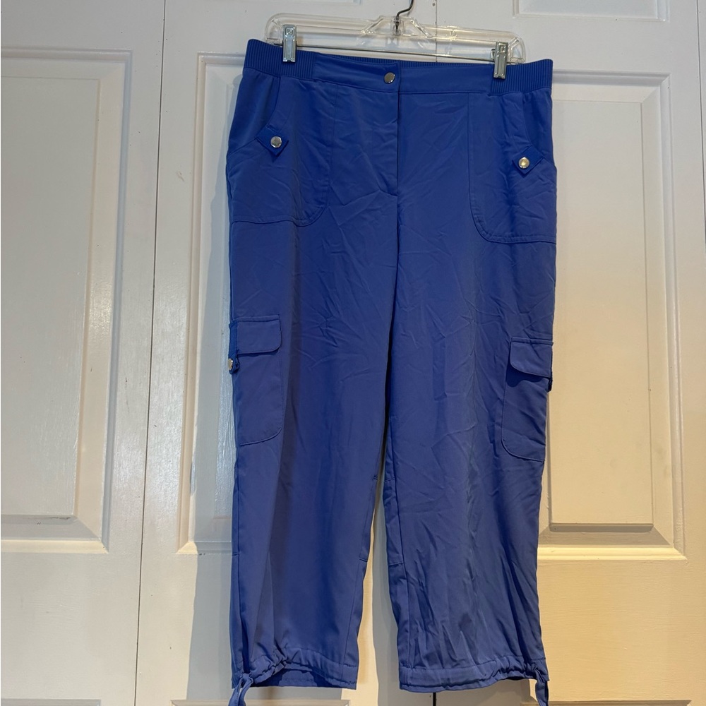 Women's Blue Capri Cargo Pants by Chico’s